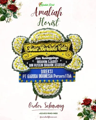 Papan Bunga Duka di Bades